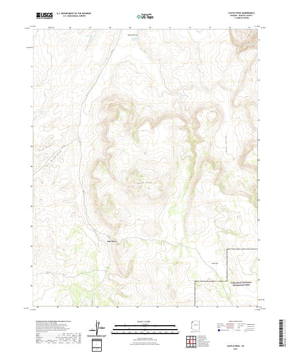 USGS Topographic Map – Castle Peak