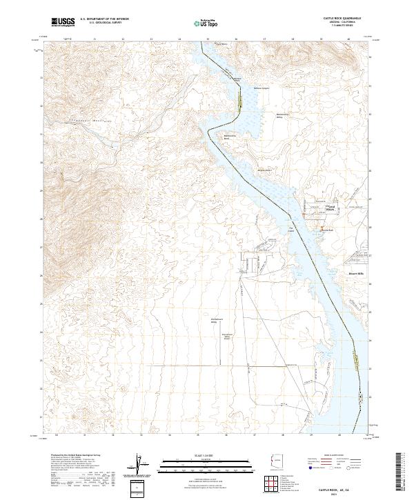 USGS Topographic Map – Castle Rock