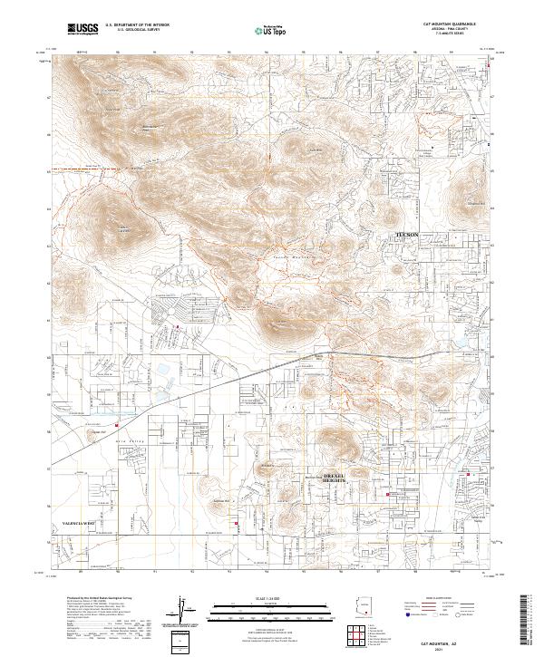 USGS Topographic Map – Cat Mountain