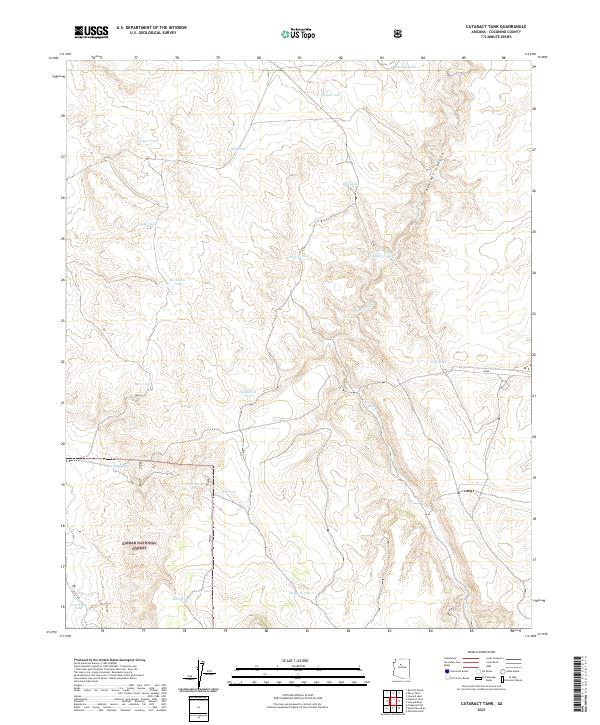 USGS Topographic Map – Cataract Tank