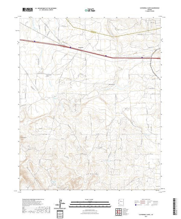 USGS Topographic Map – Cathedral Caves