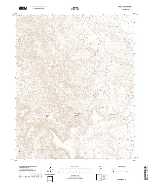 USGS Topographic Map – Cedar Basin