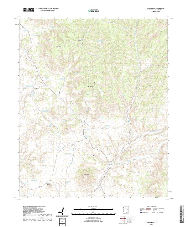 USGS Topographic Map – Cedar Creek