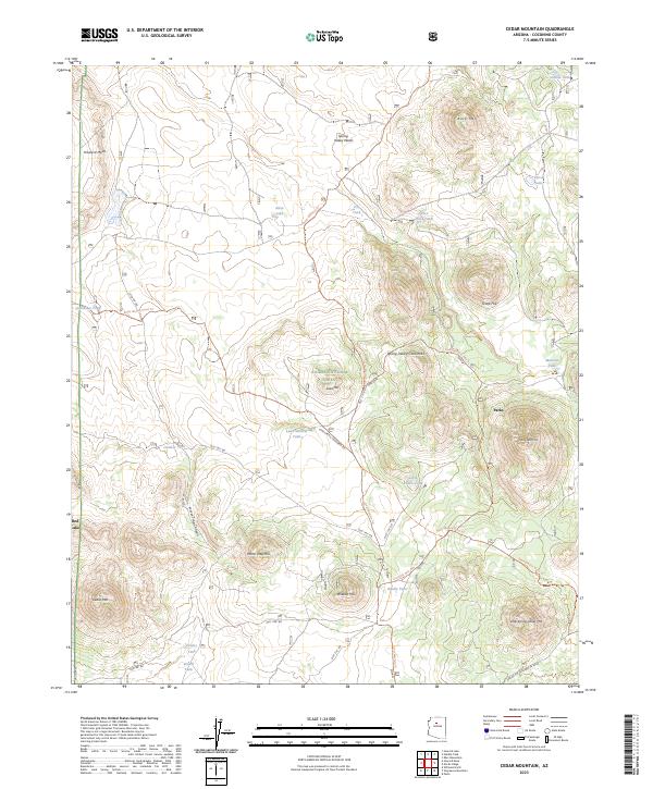 USGS Topographic Map – Cedar Mountain