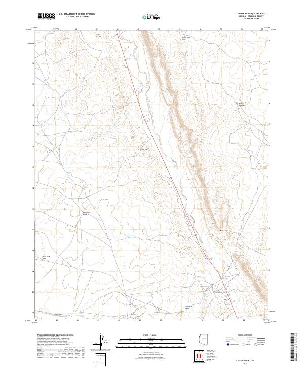 USGS Topographic Map – Cedar Ridge