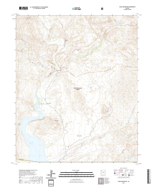 USGS Topographic Map – Chalk Mountain