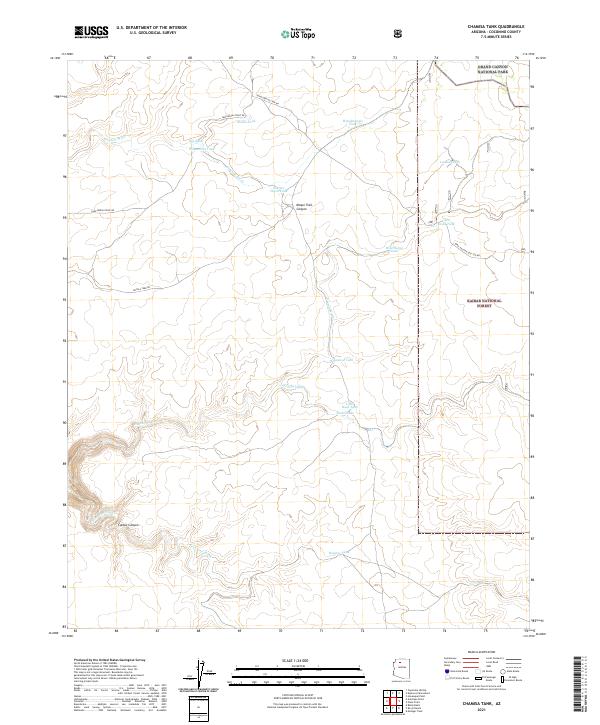 USGS Topographic Map – Chamisa Tank