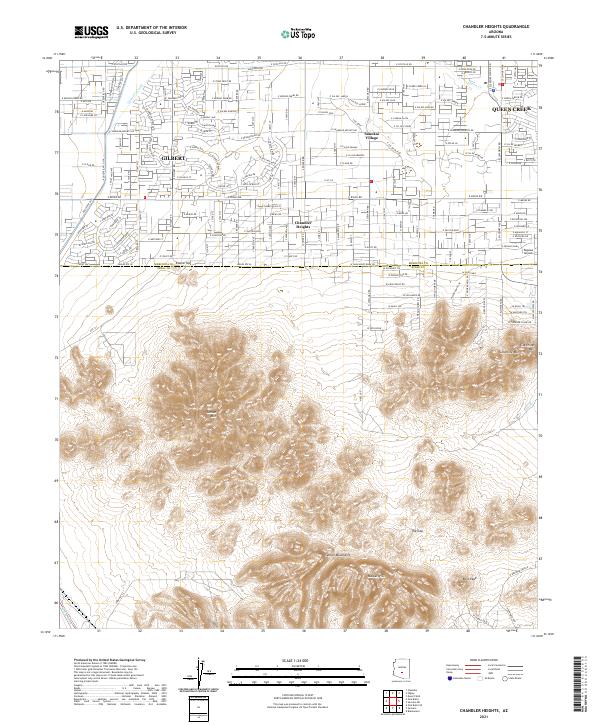 USGS Topographic Map – Chandler Heights