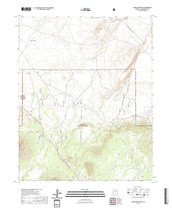 USGS Topographic Map – Chapel Mountain