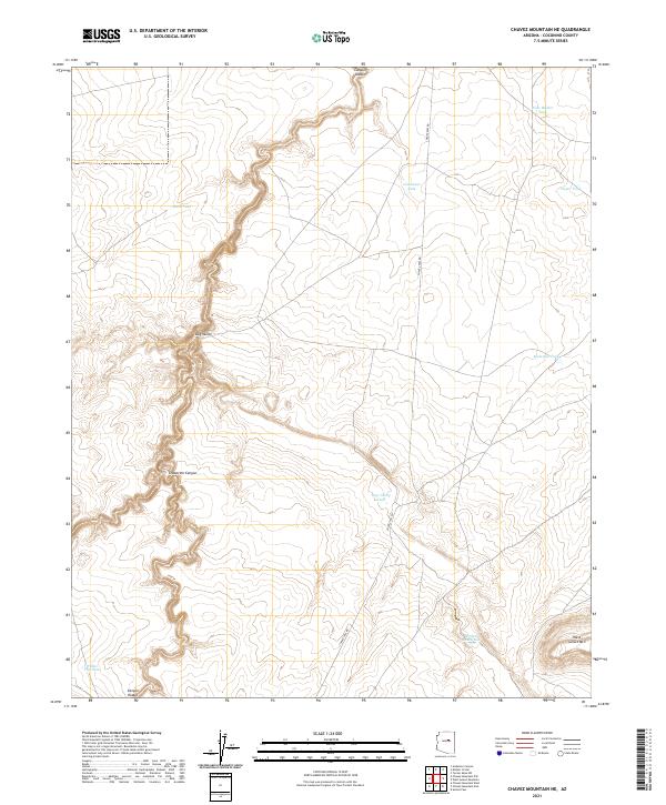USGS Topographic Map – Chavez Mountain NE
