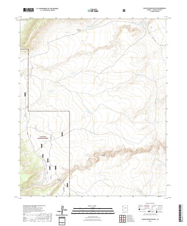 USGS Topographic Map – Chavez Mountain NW