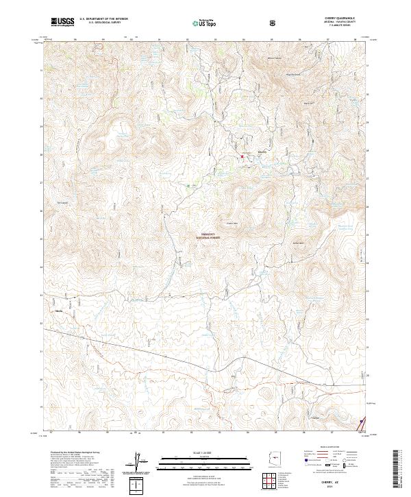USGS Topographic Map – Cherry