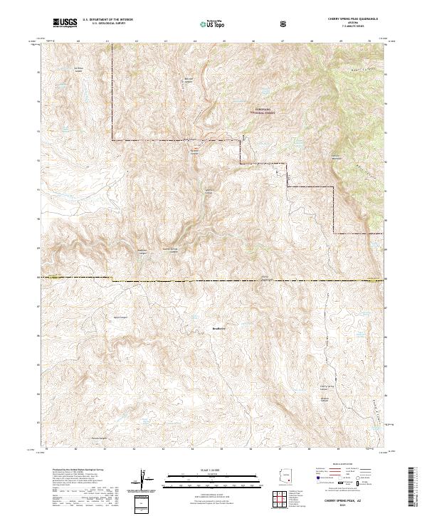USGS Topographic Map – Cherry Spring Peak