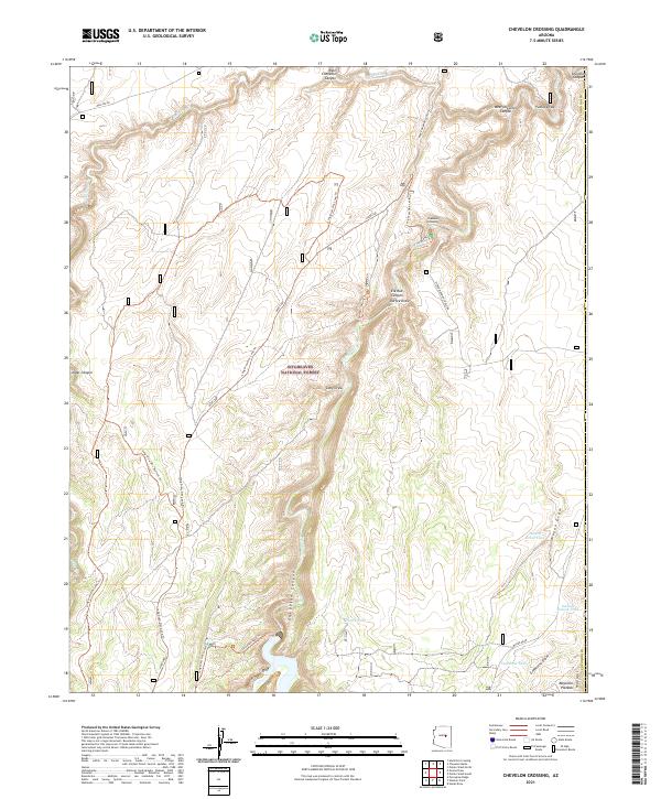 USGS Topographic Map – Chevelon Crossing
