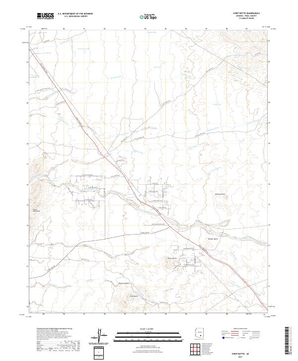 USGS Topographic Map – Chief Butte