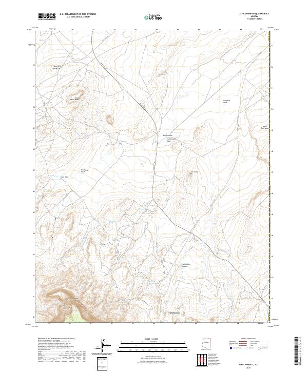 USGS Topographic Map – Chilchinbito
