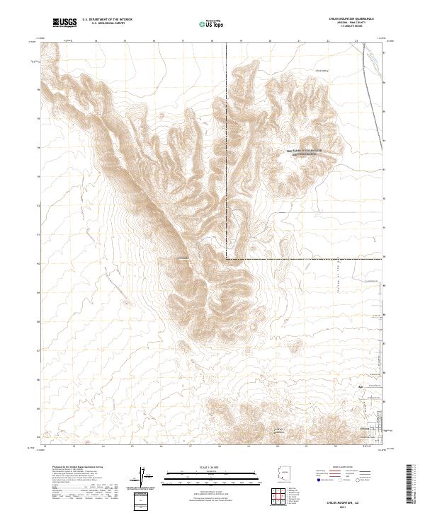 USGS Topographic Map – Childs Mountain