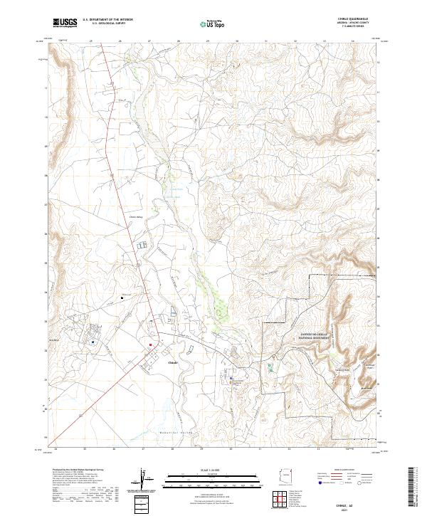 USGS Topographic Map – Chinle