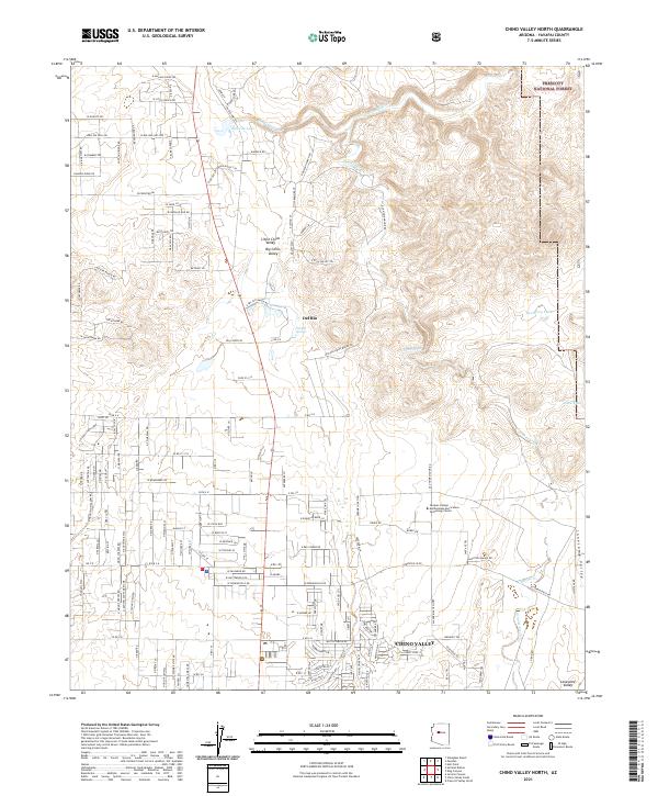 USGS Topographic Map – Chino Valley North