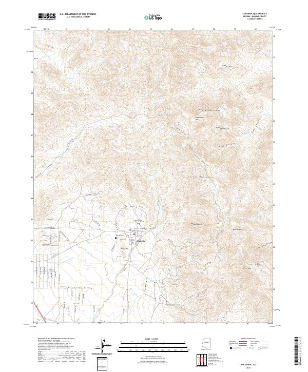 USGS Topographic Map – Chloride