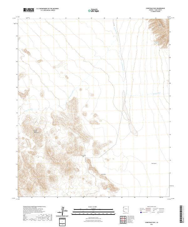 USGS Topographic Map – Christmas Pass