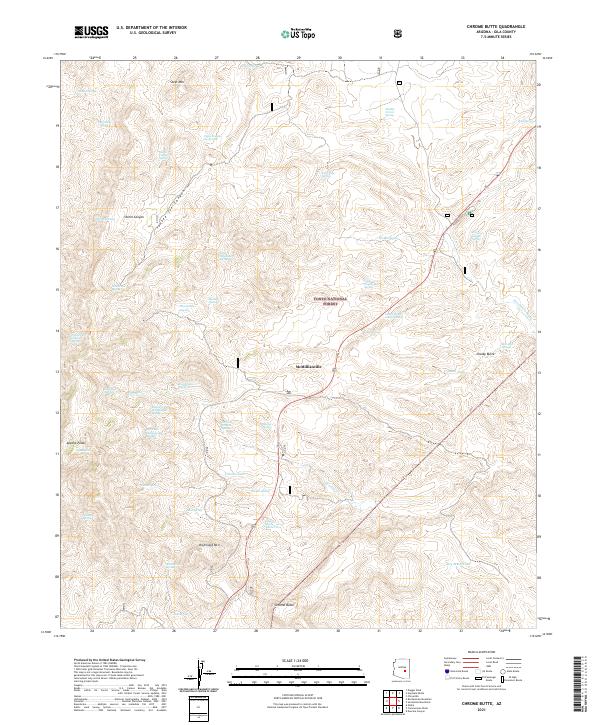 USGS Topographic Map – Chrome Butte