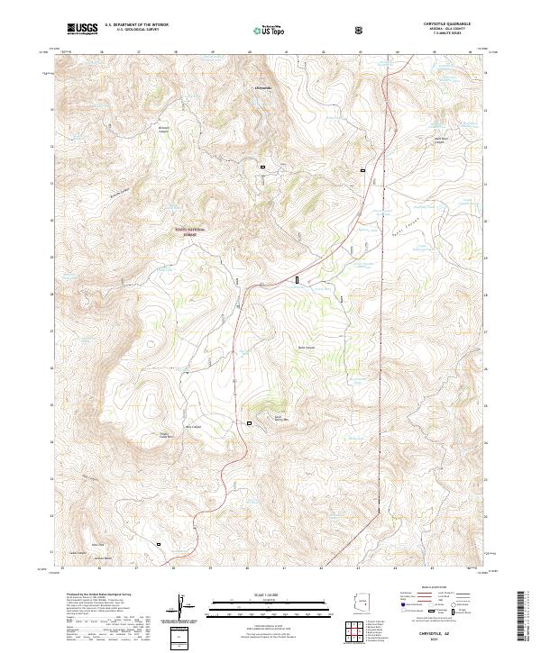 USGS Topographic Map – Chrysotile