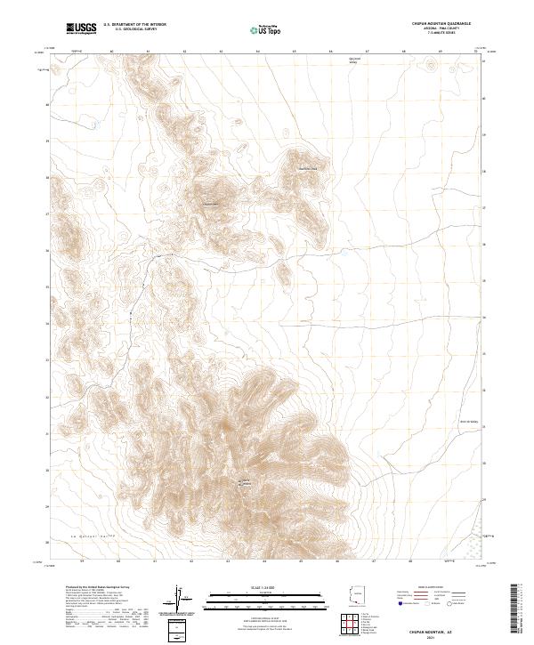 USGS Topographic Map – Chupan Mountain