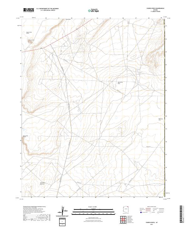 USGS Topographic Map – Church Rock