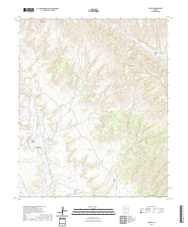 USGS Topographic Map – Cibecue