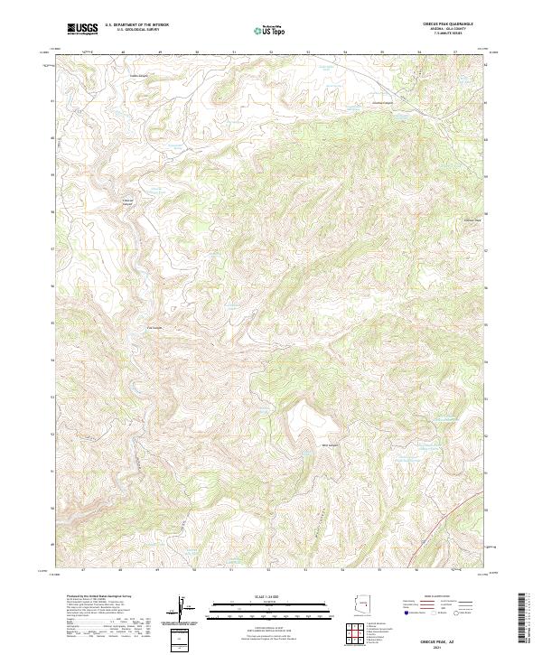 USGS Topographic Map – Cibecue Peak