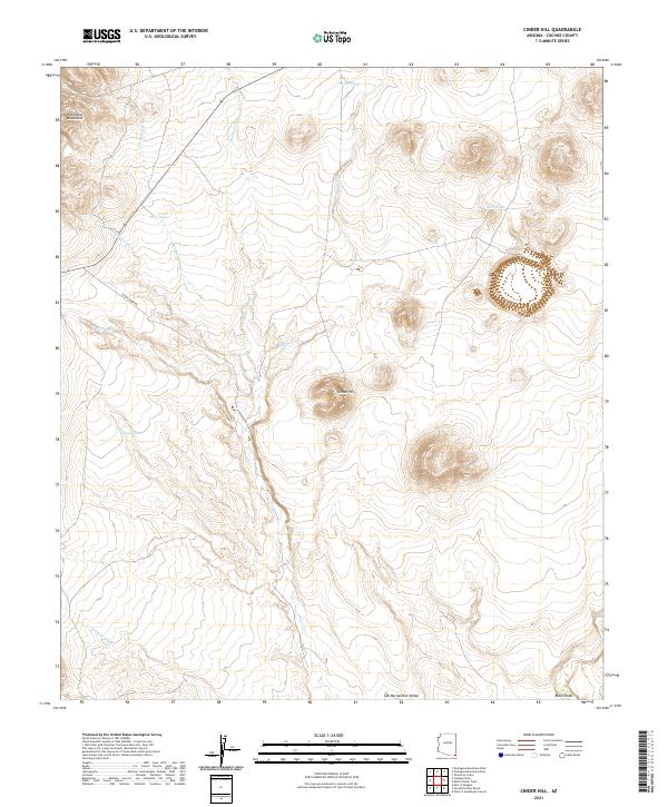USGS Topographic Map – Cinder Hill