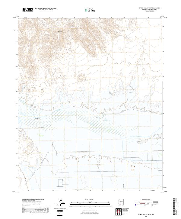 USGS Topographic Map – Citrus Valley West