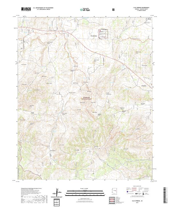 USGS Topographic Map – Clay Springs