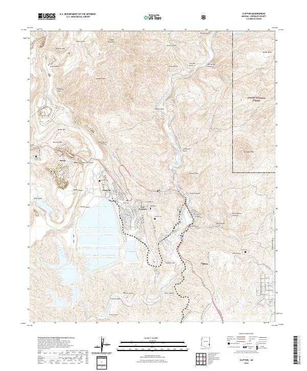 USGS Topographic Map – Clifton