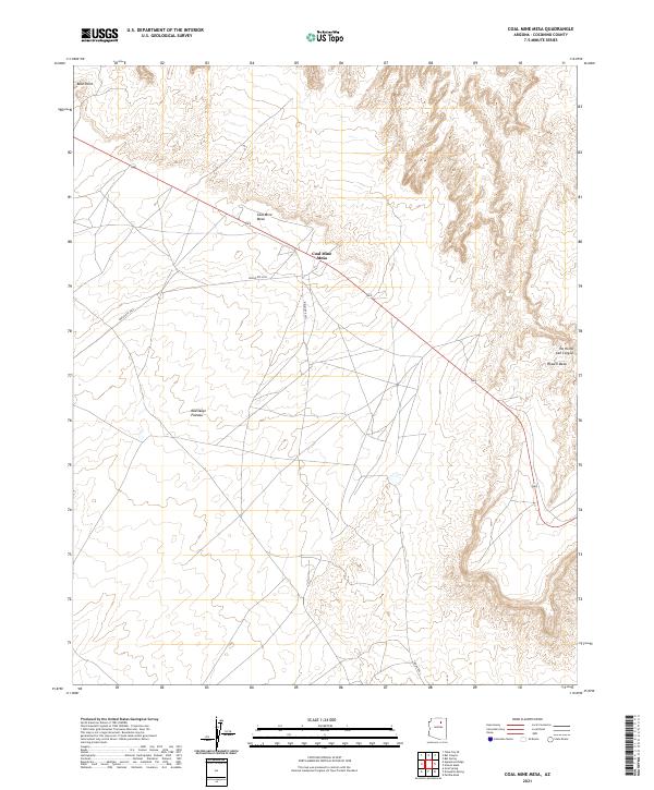 USGS Topographic Map – Coal Mine Mesa