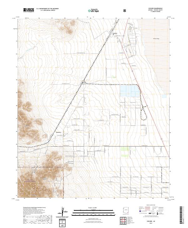 USGS Topographic Map – Cochise