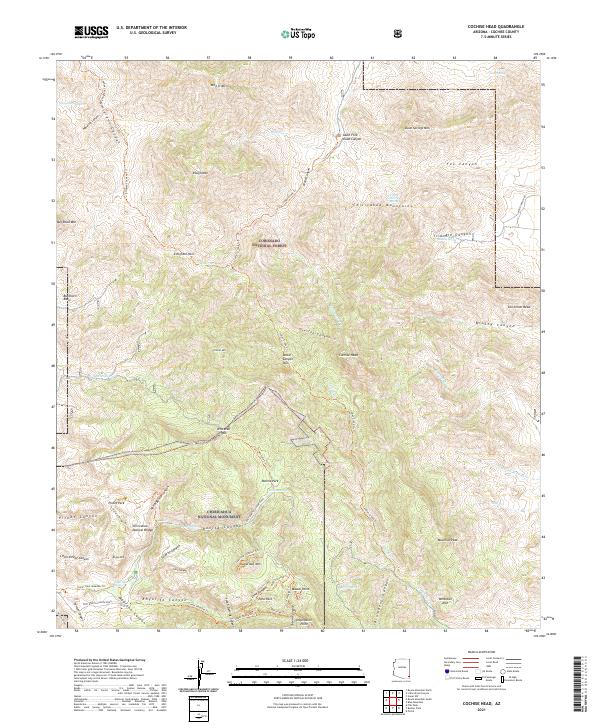 USGS Topographic Map – Cochise Head