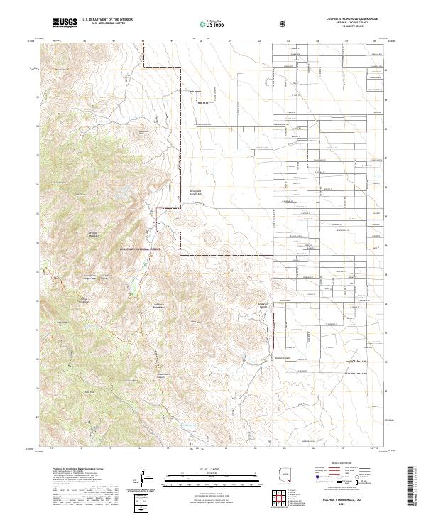 USGS Topographic Map – Cochise Stronghold