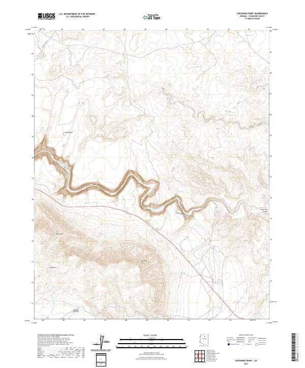 USGS Topographic Map – Coconino Point