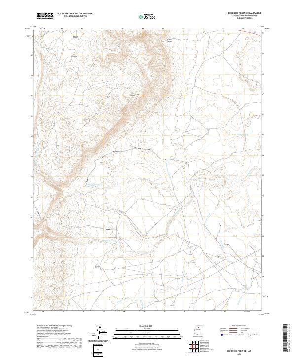USGS Topographic Map – Coconino Point SE