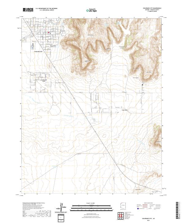 USGS Topographic Map – Colorado City