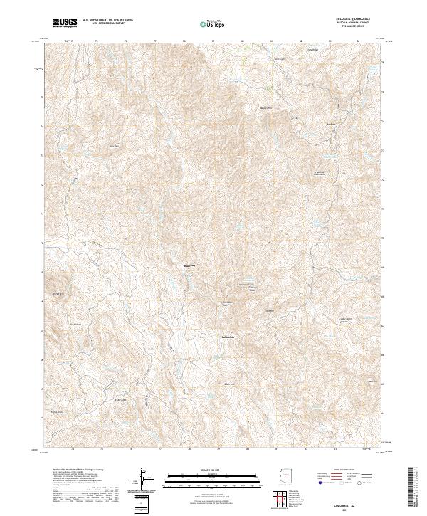 USGS Topographic Map – Columbia