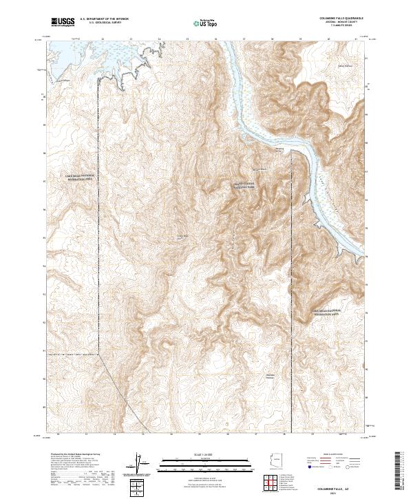 USGS Topographic Map – Columbine Falls