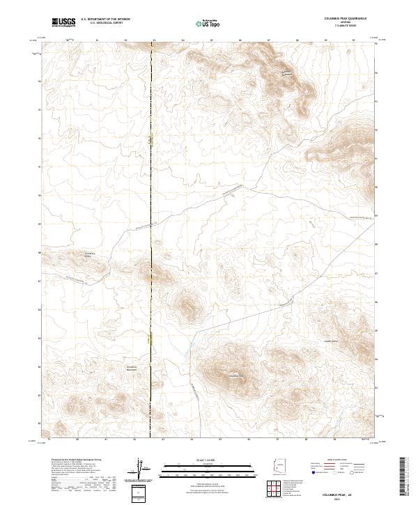 USGS Topographic Map – Columbus Peak