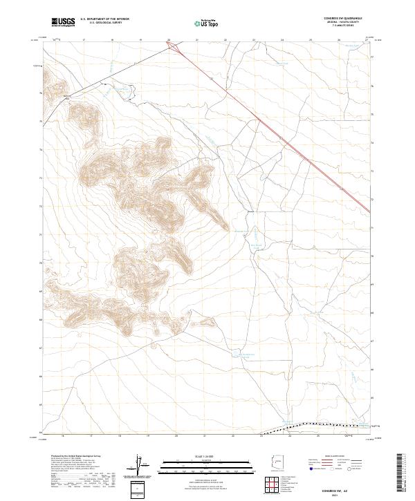 USGS Topographic Map – Congress SW