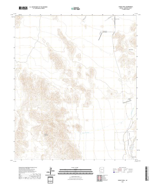2021 Map of Conley Well, 2021 Print