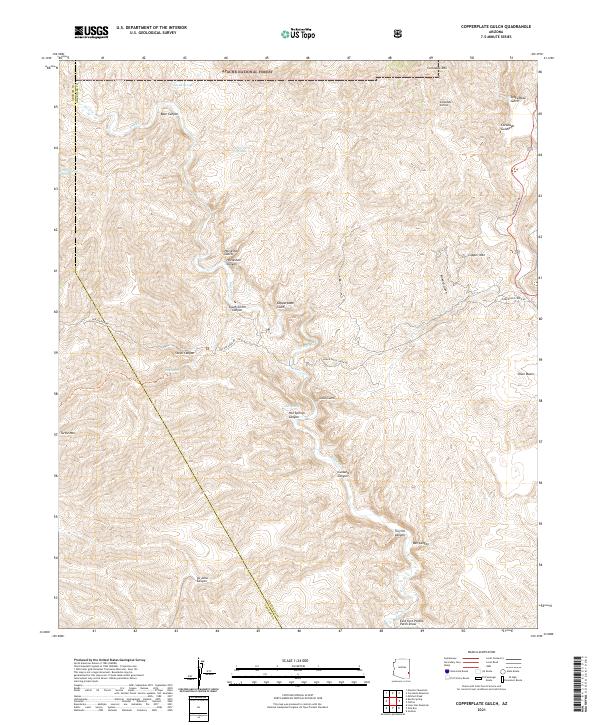 USGS Topographic Map – Copperplate Gulch