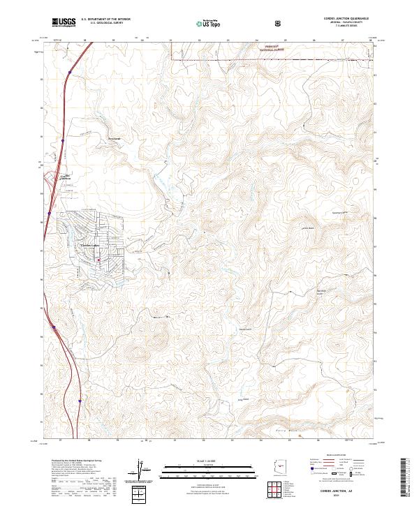 USGS Topographic Map – Cordes Junction