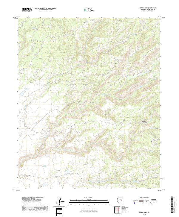 USGS Topographic Map – Corn Creek